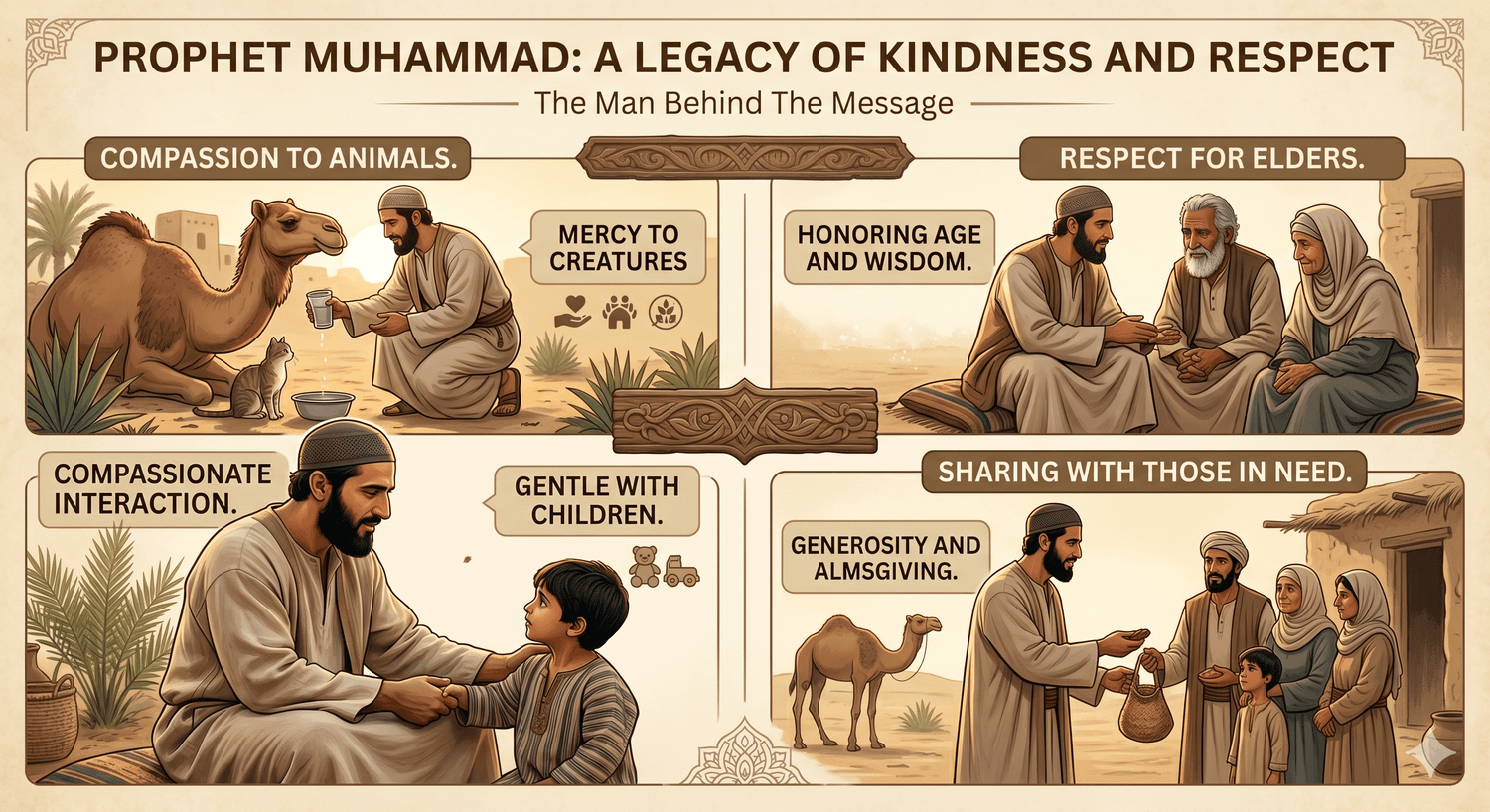 Prophet Muhammad Character diagram