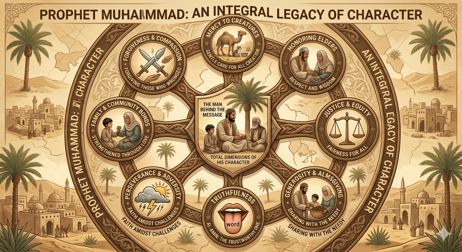 Prophet Muhammad Character chart