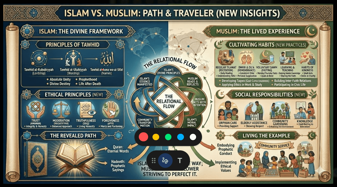 Islam vs Muslim diagram