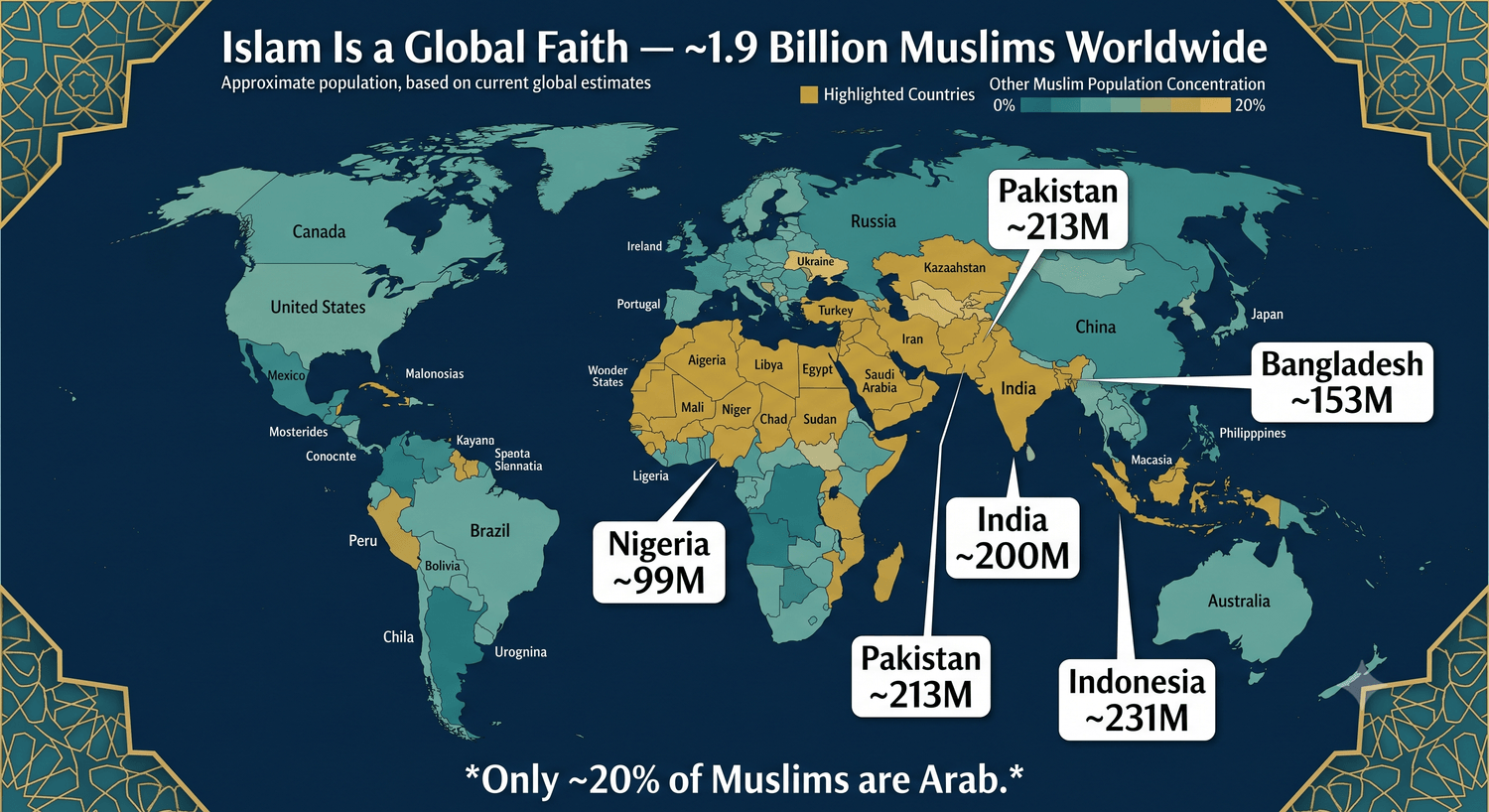 What Is Islam map
