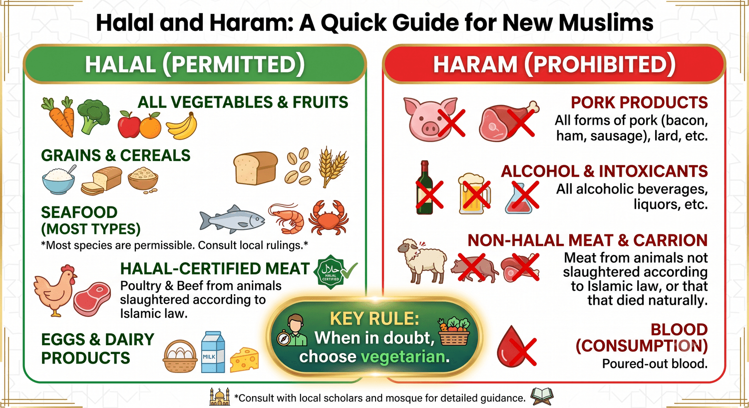 New Muslim Guide After Converting diagram