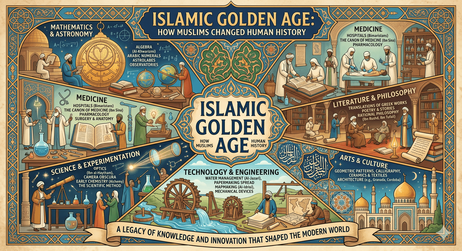 Islamic Golden Age Infographic