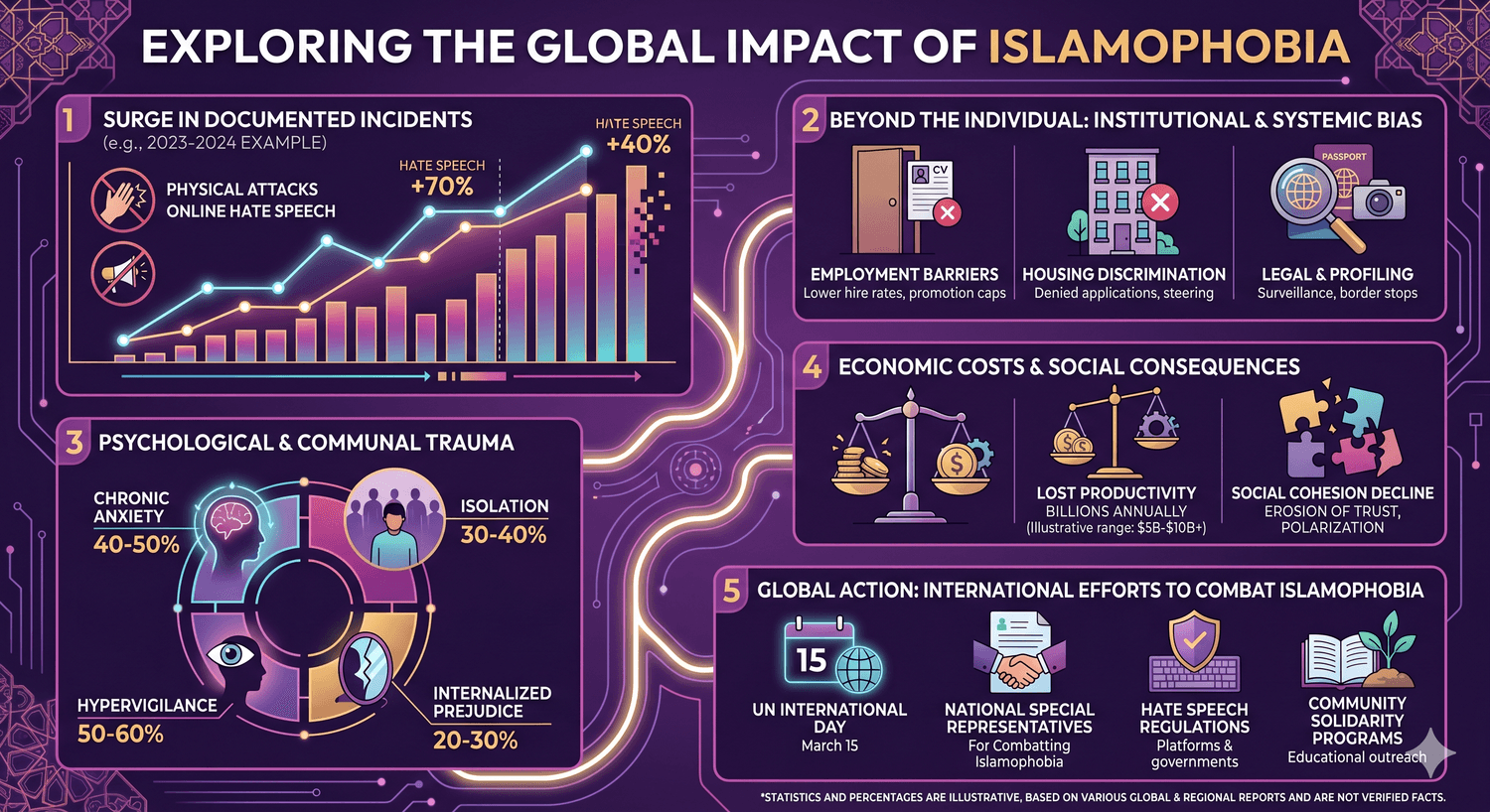 Islamophobia Statistics Infographic
