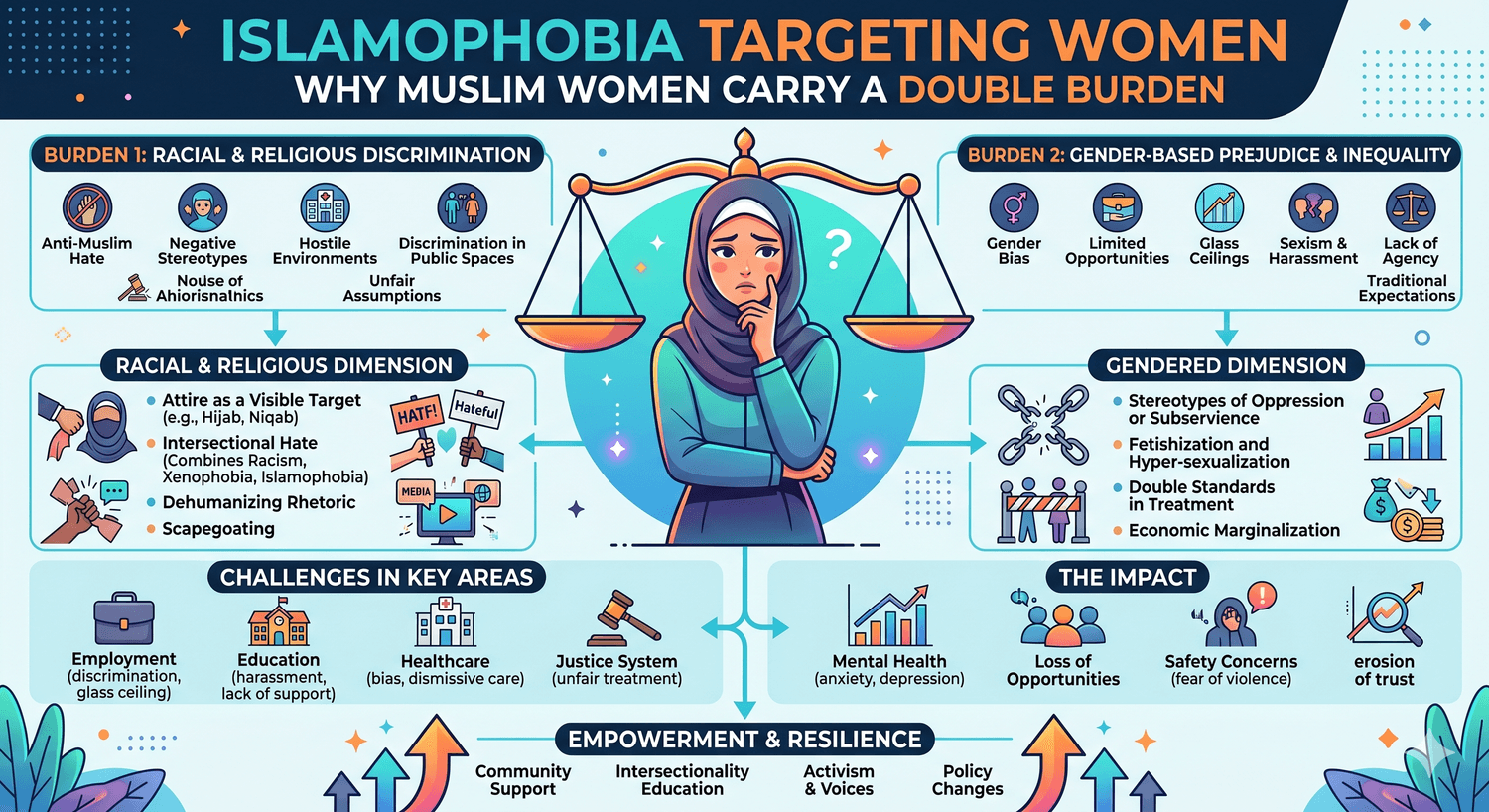Islamophobia Targeting Women Infographic