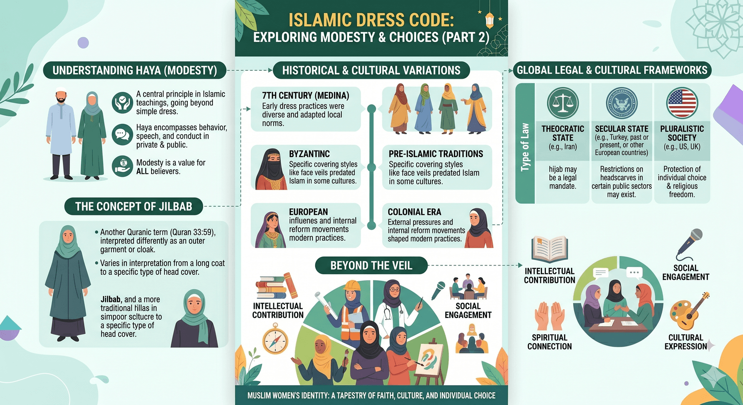 hijab muslim women Infographic