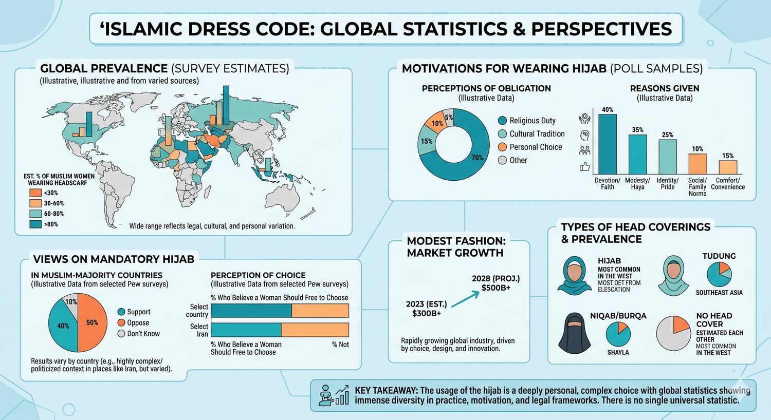 hijab muslim women diagram