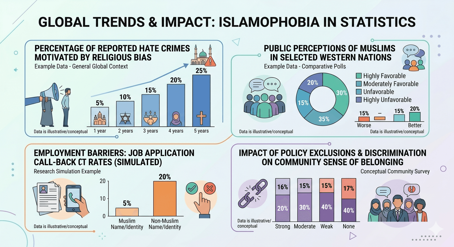 types of islamophobia diagram