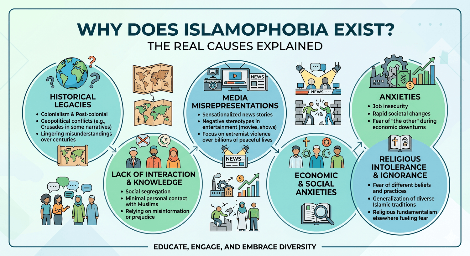 why does islamophobia exist Infographic