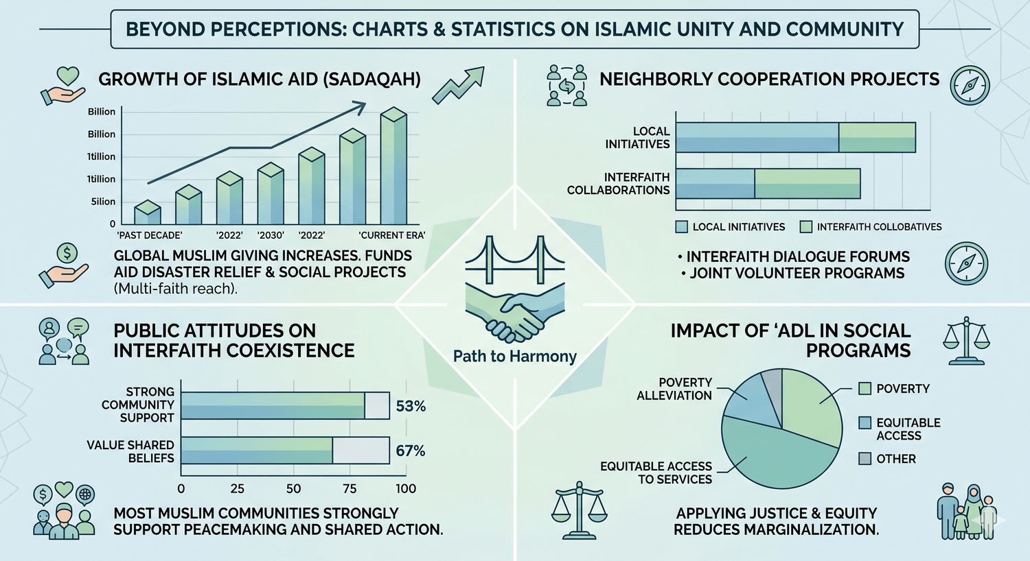 Interfaith Solidarity vs Islamophobia Infographic