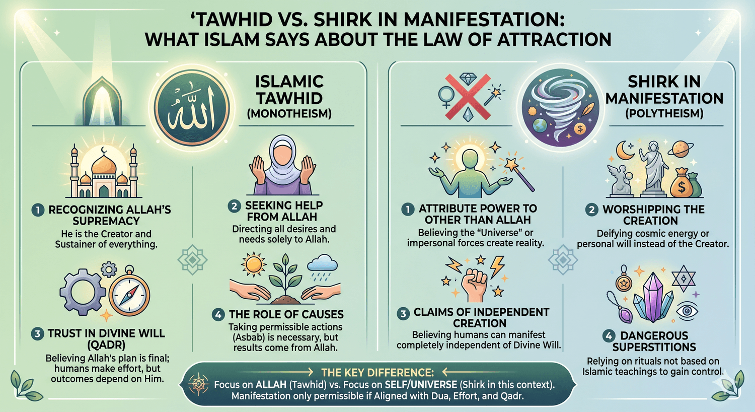 Tawhid vs. Shirk chart