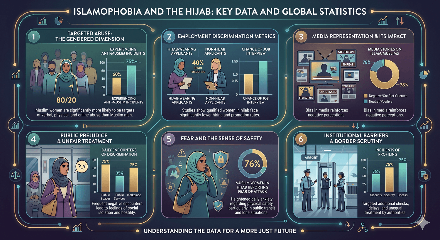 Islamophobia and the Hijab Infographic