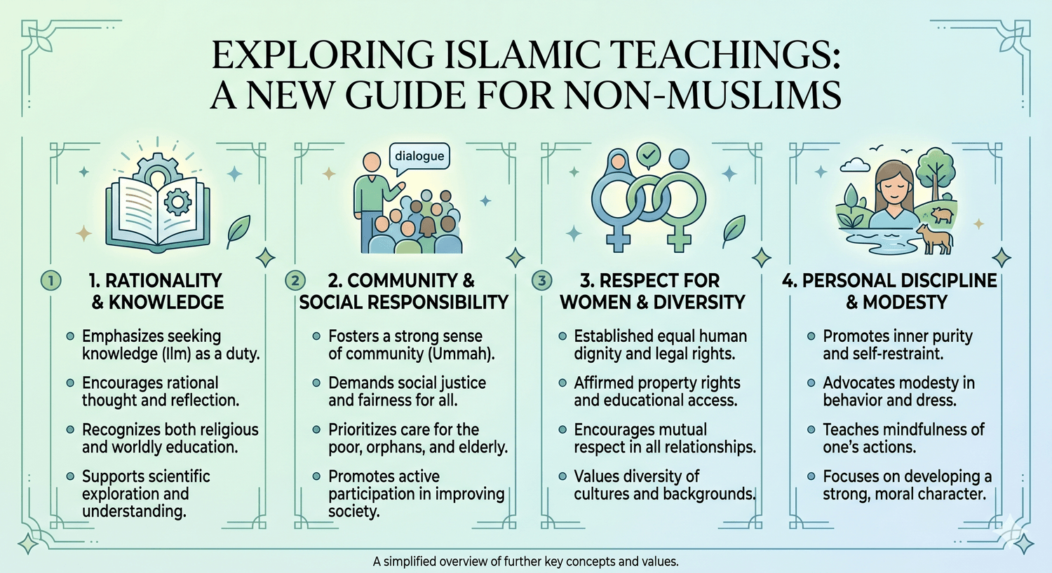 Islamic Teachings for Non-Muslims Infographic