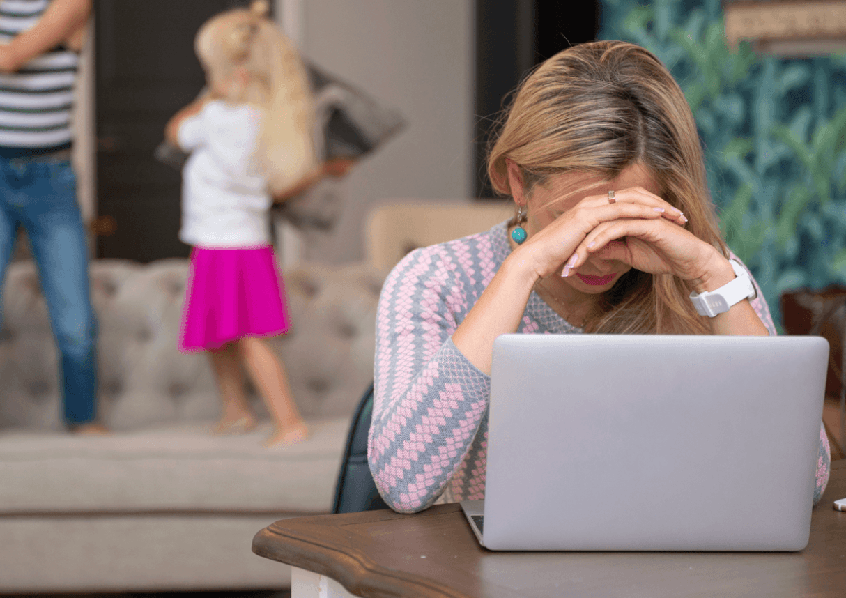 frustrated mom wanting financial security