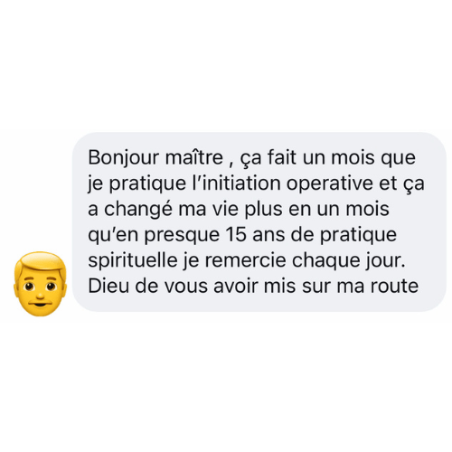 Témoignage initié