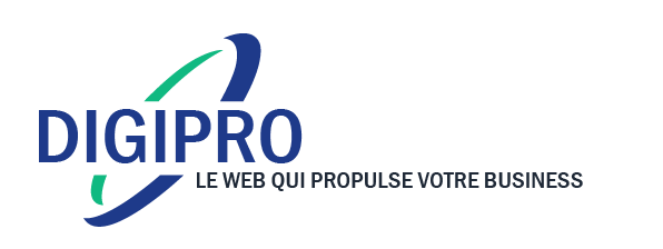 Logo de DigiPro, agence de création de sites web professionnels avec hébergement gratuit via Systeme.io