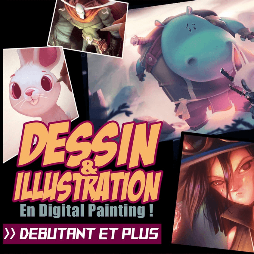 PACK : Dessin & Illustration couleur en DigitalPainting