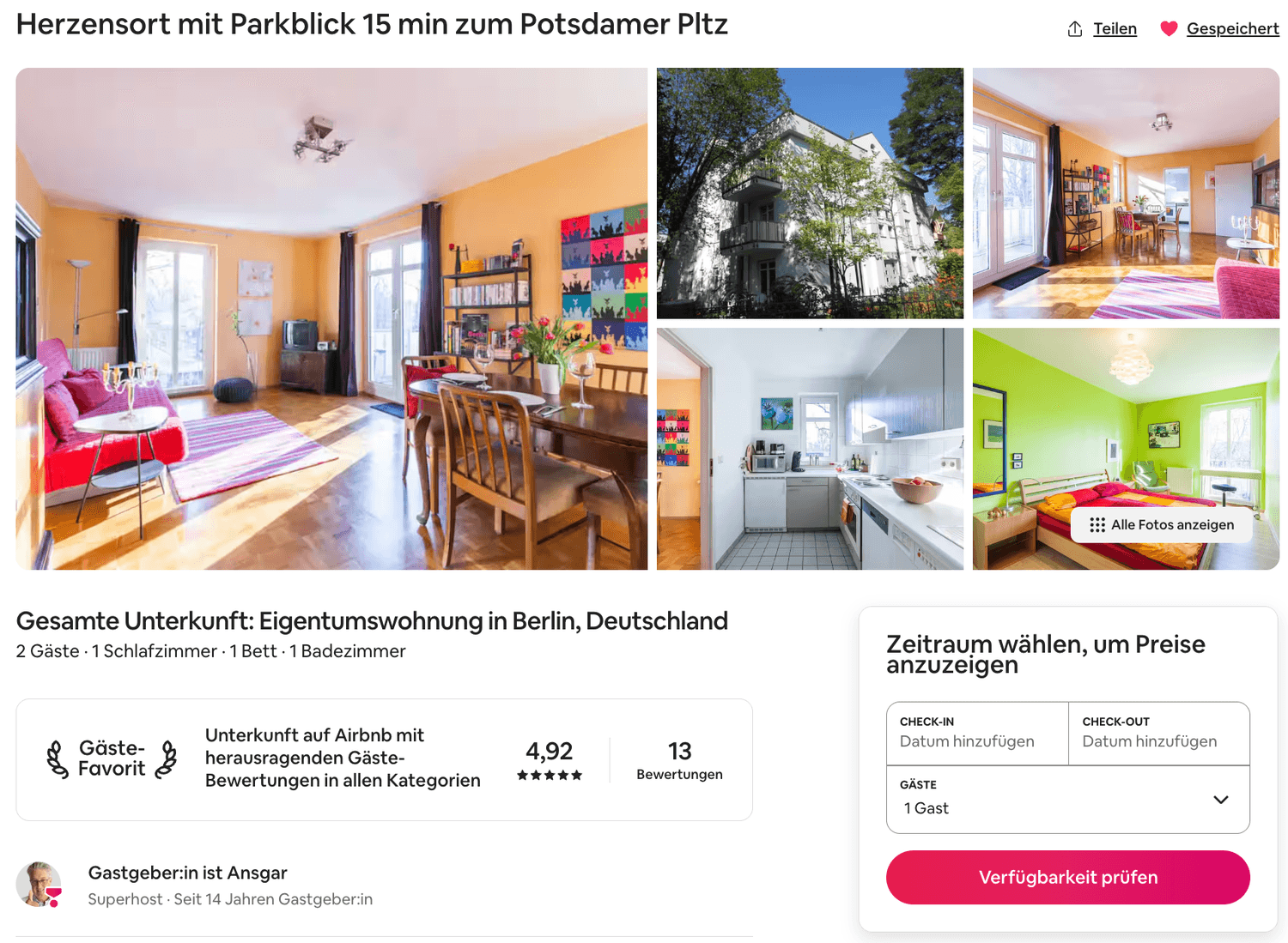 Superhost und Gästefavorit in Berlin Lichterfelde