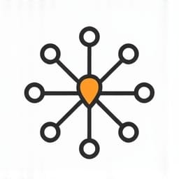 referral network nodes icon