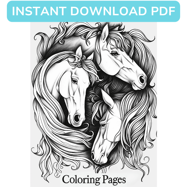 free horses coloring pages