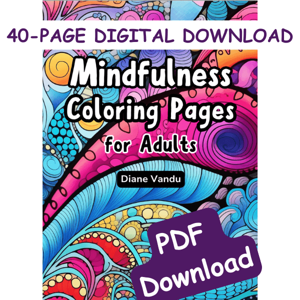mindfulness zentangle coloring book cover