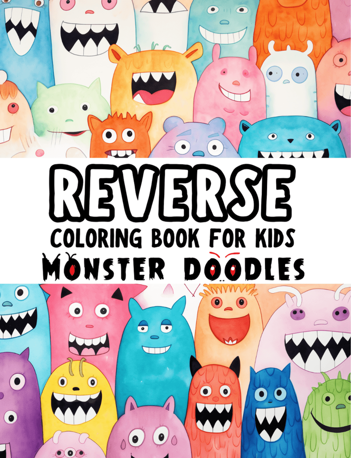 Reverse coloring book for adults 