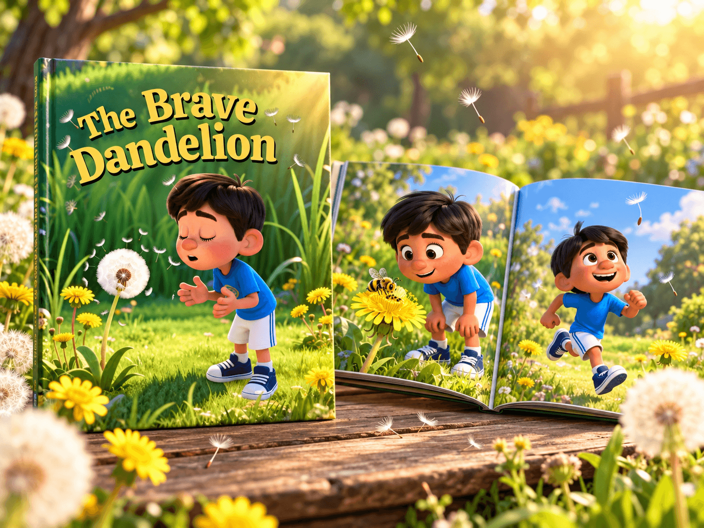 The Brave Dandelion children's book from Go Fun Tunes Kids Stories