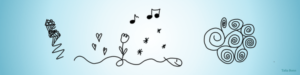 Abbildung von kleinen Kritzelein den sogenannten Doodels die ganz nebenbei gezeichnet werden.