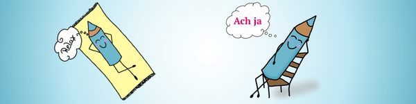 Entspannen durch das zeichnen von Sketchnotes und Doodels und mit Stift und Papier.