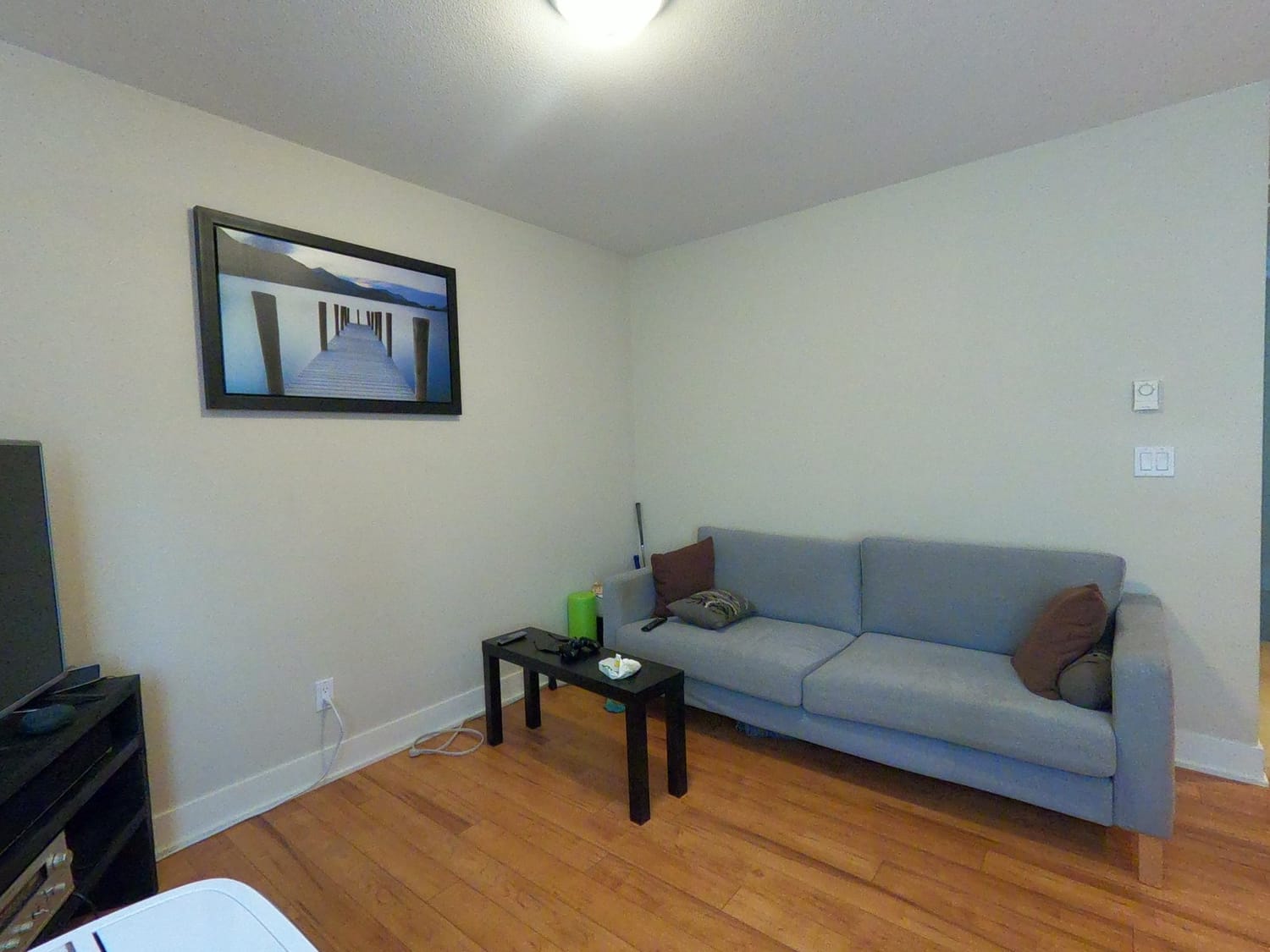 Coach house living room, South Surrey