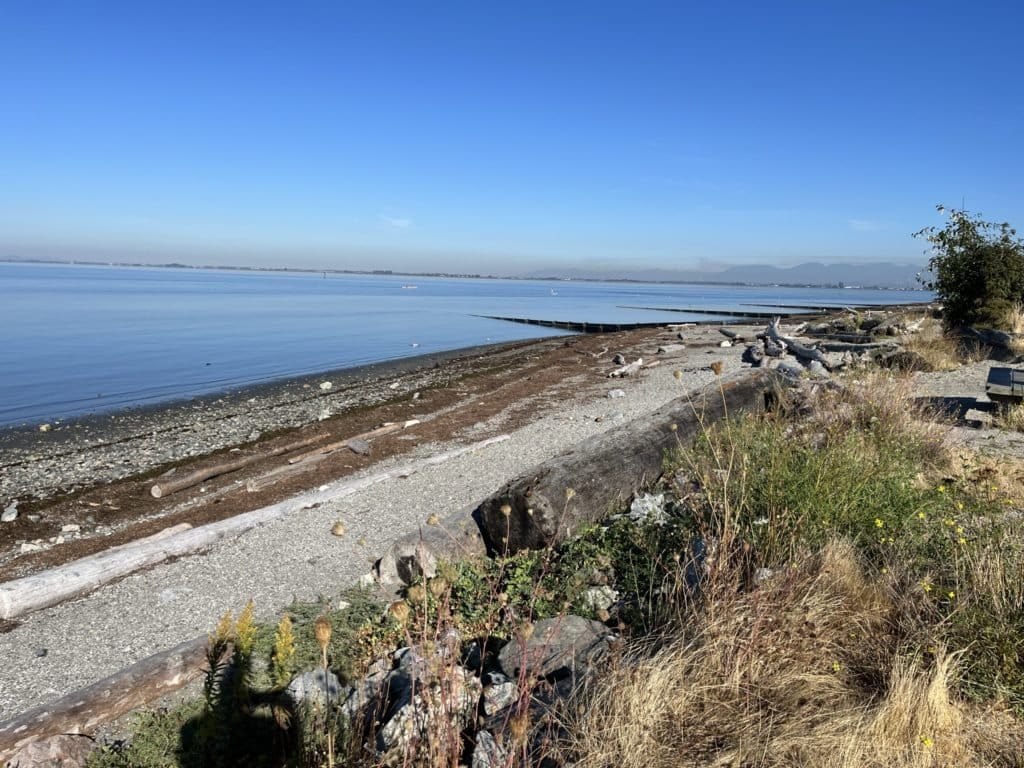 Crescent Beach shoreline in South Surrey