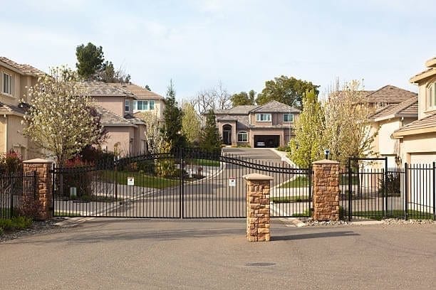 Gated community entrance in Surrey, BC