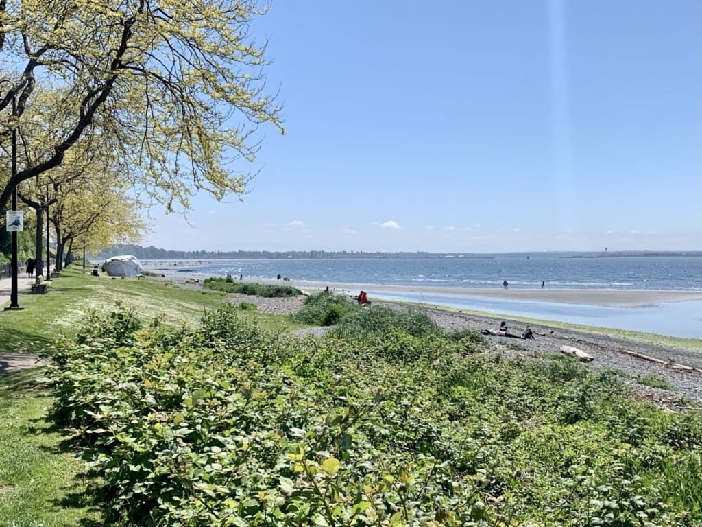 White Rock beach shoreline