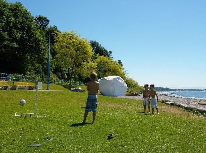 The white rock on White Rock beach, BC