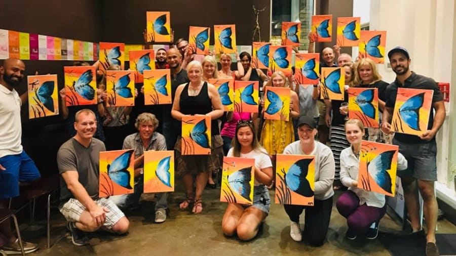 Client painting event