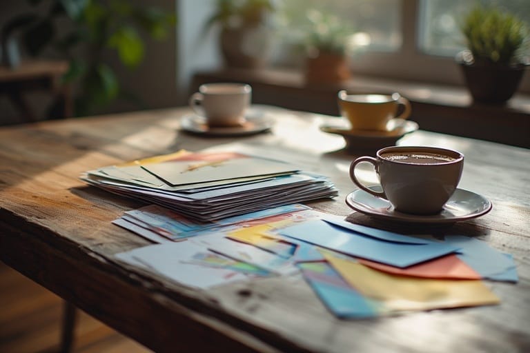 A beginner learning how to start earning from home with American Bill Money’s simple postcard marketing system.