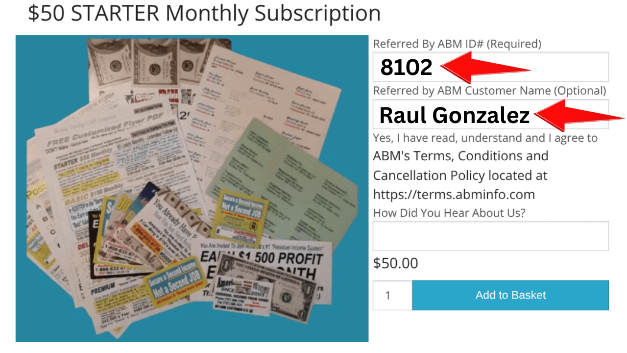 ABM | American Bill Money - Subscription