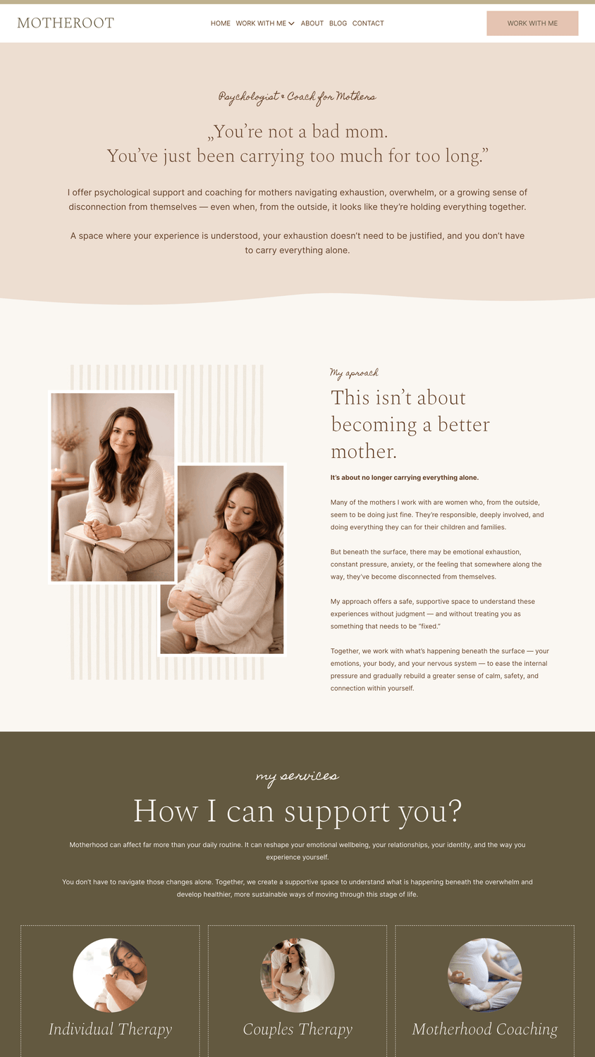 Motheroot Systeme.io Website Template 04