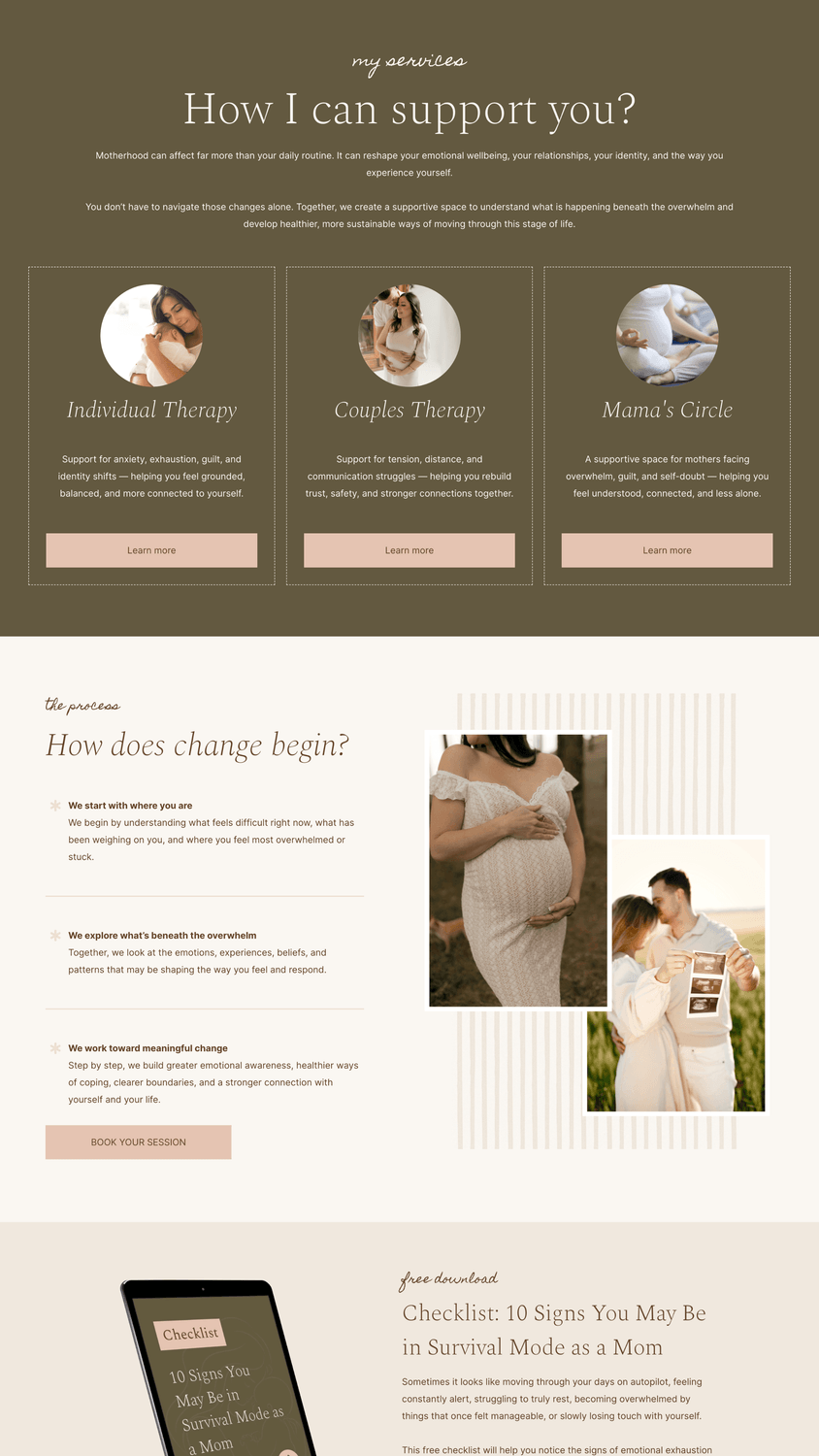 Motheroot Systeme.io Website Template 02