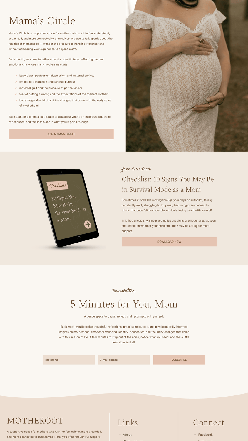 Motheroot Systeme.io Website Template 05