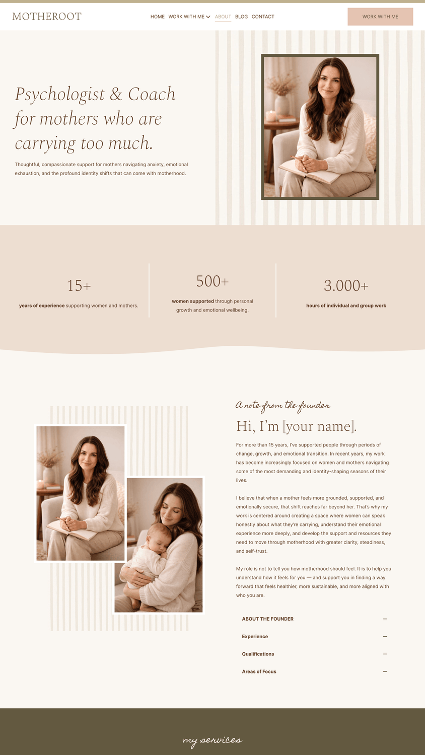Motheroot Systeme.io Website Template 10