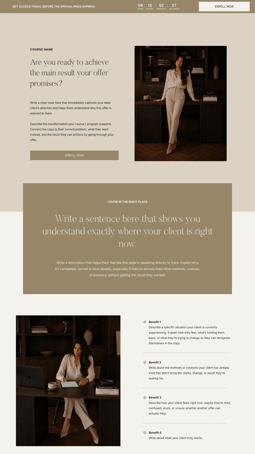 Universal Sales Page Funnel 01