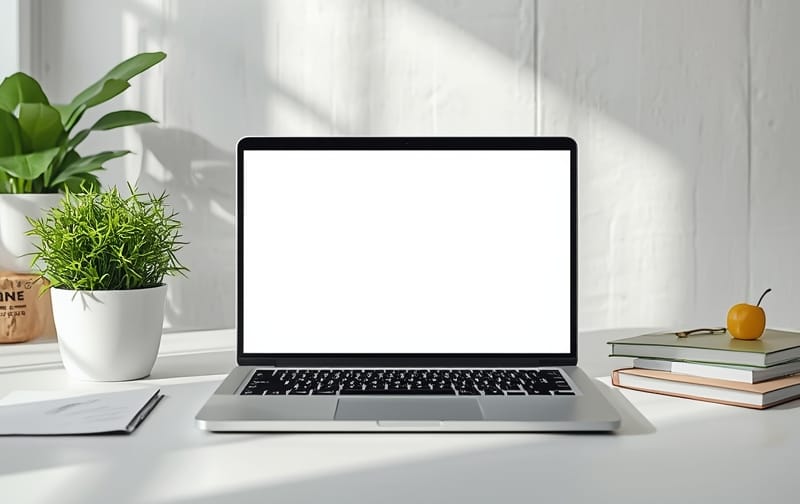 online course calm home laptop