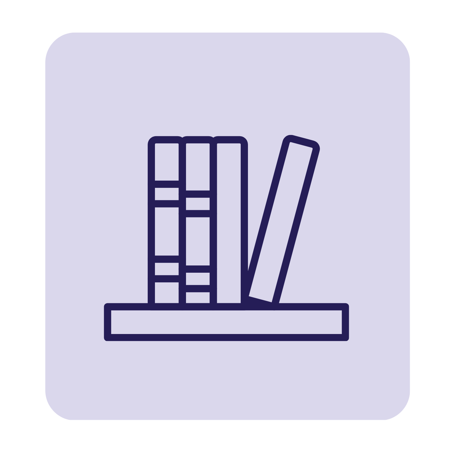 ícono libros juntos