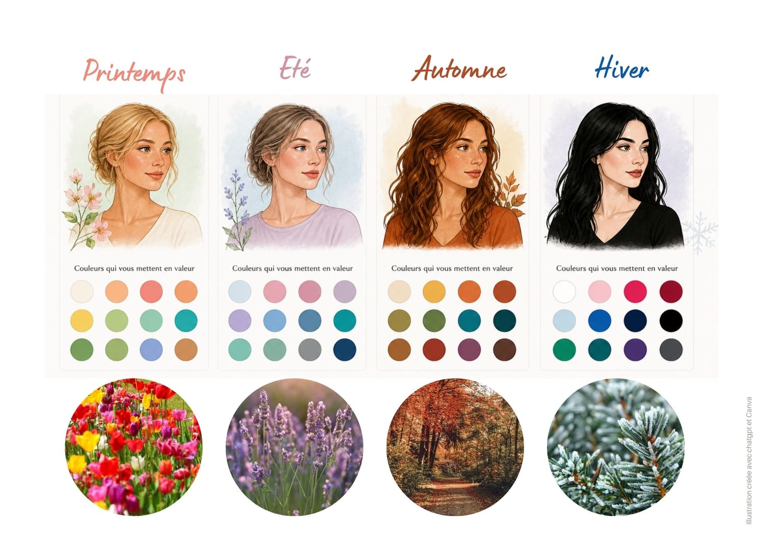 colorimétrie 4 saisons