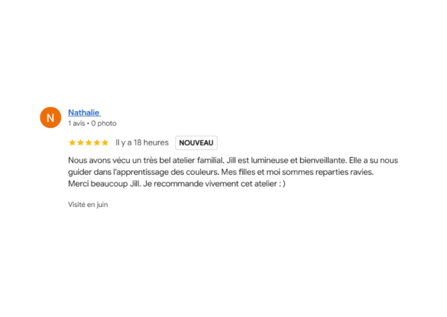 avis cliente colorimétrie