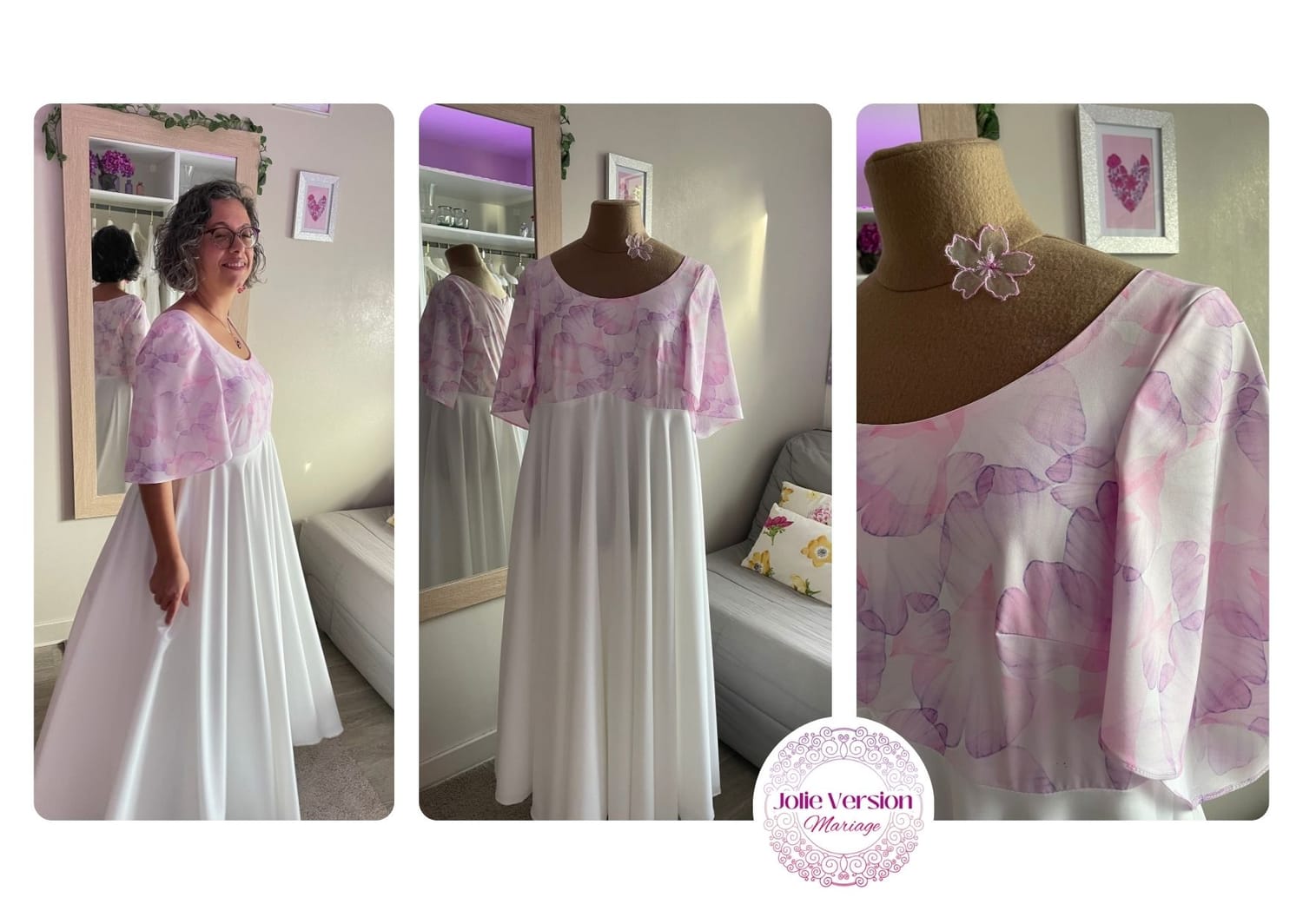 robe de mariée taille 42-44 jolie version mariage nantes