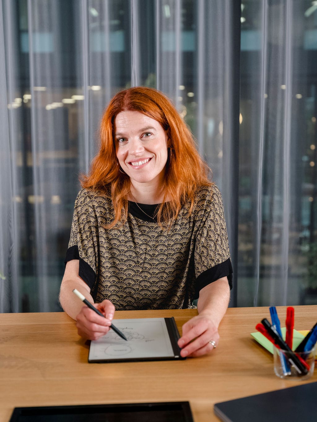 Mathilde fasiliterer workshop med fokusert engasjement