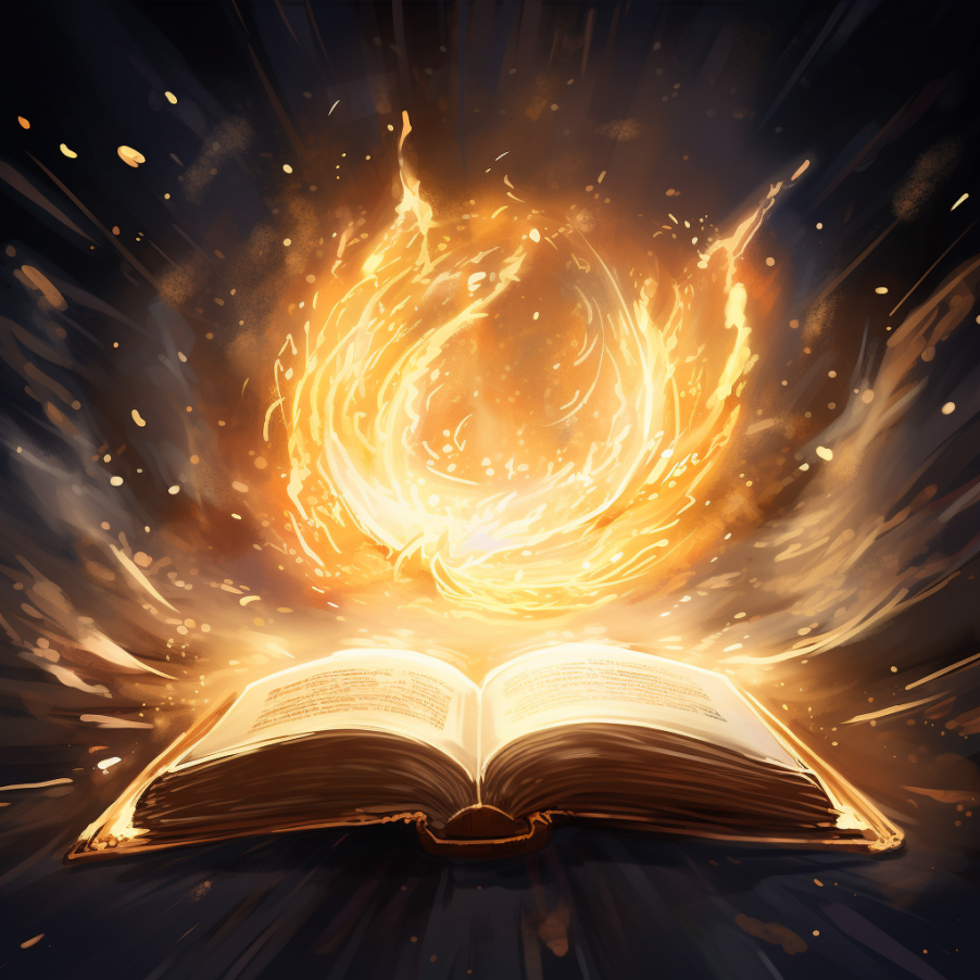 un livre enflammé