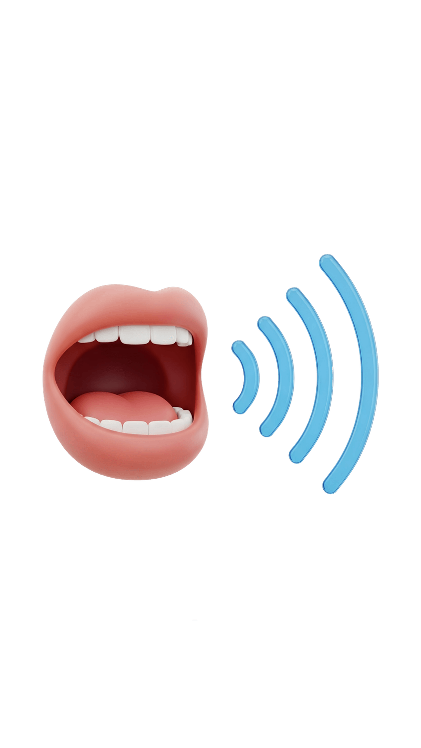 open mouth speaking