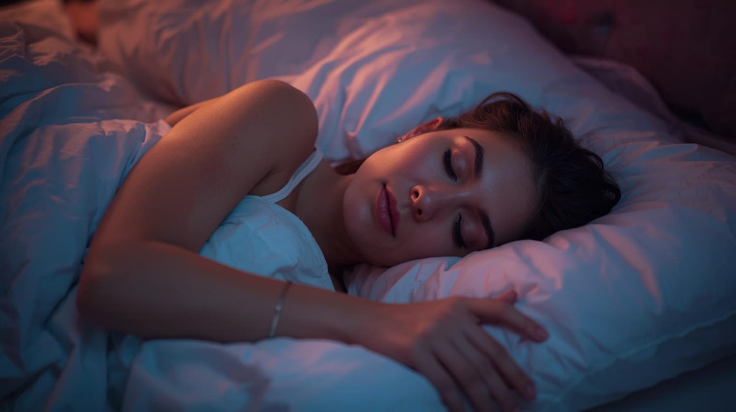 Femme qui dort paisiblement – accompagnement troubles du sommeil en naturopathie